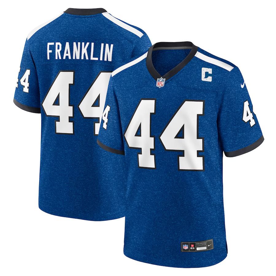 Men Indianapolis Colts #44 Zaire Franklin Nike Royal Indiana Nights Alternate Game NFL Jersey